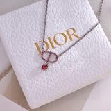 Dior Fashion Versatile Diamond Set CD Necklace