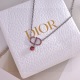 Dior Fashion Versatile Diamond Set CD Necklace