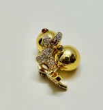 Dior New Fashion Versatile Diamond Set Bow Earrings