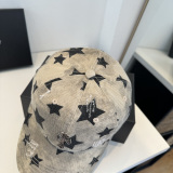 Chrome Hearts Retro Star Printed Distressed Baseball Hat Couple Casual Duck Tongue Hat