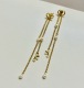 Dior Fashion Versatile Bow Pearl Tassel Earrings