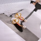 Dior Fashion Versatile CD Pearl Earrings