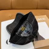 Chrome Hearts Fashion Retro Distressed Baseball Hat Couple Casual Washed Duck Tongue Hat 57CM