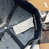 Chrome Hearts Fashion Retro Distressed Baseball Hat Couple Casual Washed Duck Tongue Hat 57CM