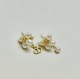 Dior New Fashion Versatile Pearl Flower CD Earrings