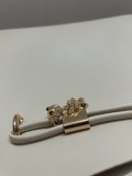 Dior New Fashion Versatile Diamond Set Bow Earrings