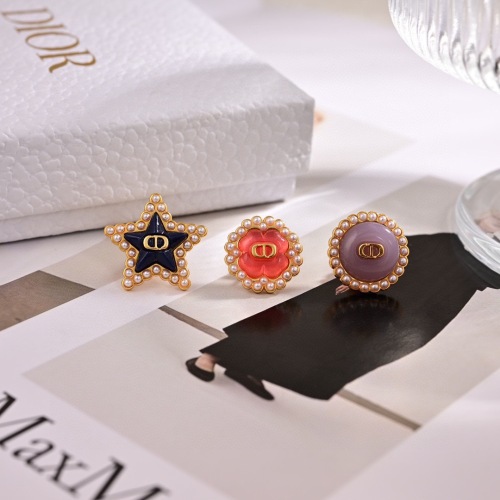 Dior Fashion Versatile Pearl CD Earrings
