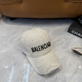 Balenciaga Fashion Retro Distressed Baseball Hat Couple Casual Washed Duck Tongue Hat