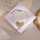 Dior Fashion Versatile Pearl Butterfly Bracelet
