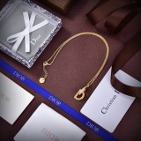 Dior New Fashion Versatile Diamond Set CD Necklace