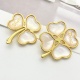 Dior New Fashion Versatile Asymmetric Beimu Clover Two Piece Set Brooch