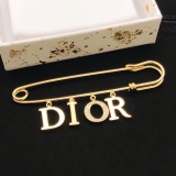 Dior New Fashion Versatile Logo Letter Pin Brooch