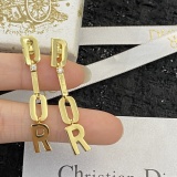 Dior Classic Fashion Versatile Tassel Letter Earrings