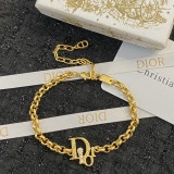 Dior New Fashion Versatile Letter Flower Bracelet