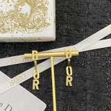 Dior Classic Fashion Versatile Tassel Letter Earrings