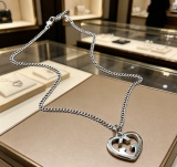 Gucci 2026 Couple Fashion Retro Love GG Pendant Necklace 60CM