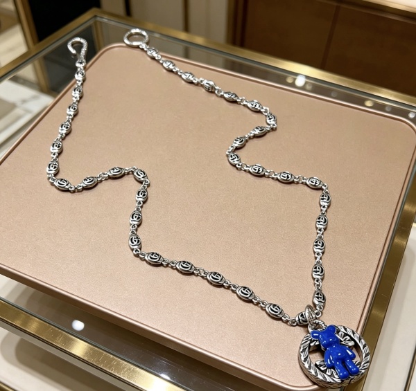 Gucci 2026 Couple Fashion Retro GG Pendant Necklace 60CM