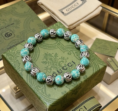 Gucci Couple Fashion Retro Versatile Snake Skin Stone Multi Element Bracelet