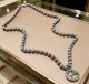 Gucci 2026 Couple Fashion Retro Bead GG Pendant Necklace 60CM