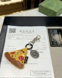 Gucci Fashion Retro GG Pizza Keychain Versatile Pendant