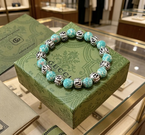 Gucci Couple Fashion Retro Versatile Snake Skin Stone Multi Element Bracelet