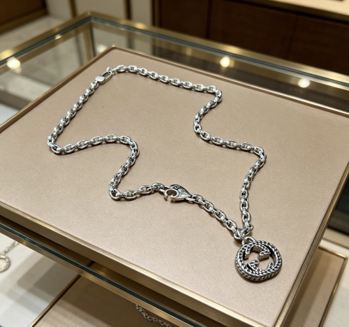 Gucci 2026 Couple Fashion Retro GG Pendant Necklace 60CM