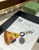 Gucci Fashion Retro GG Pizza Keychain Versatile Pendant