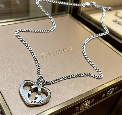 Gucci 2026 Couple Fashion Retro Love GG Pendant Necklace 60CM