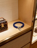 Louis Vuitton Fashion Retro Multi Element Agate Thai Silver Bracelet