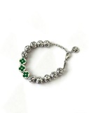 Louis Vuitton Couple Fashion Retro Punk Logo Bead Bracelet