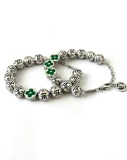 Louis Vuitton Couple Fashion Retro Punk Logo Bead Bracelet