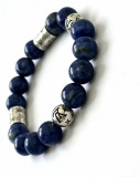 Louis Vuitton Fashion Retro Multi Element Agate Thai Silver Bracelet