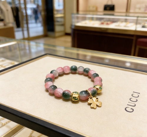 Gucci Couple Fashion Versatile Multi Element Watermelon Crystal Bracelet