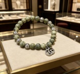 Gucci New Couple High Street Retro Versatile GG Medicine King Crystal Bracelet
