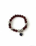 Louis Vuitton Fashion Retro Multi Element Agate Thai Silver Bracelet