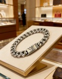 Louis Vuitton Couple Fashion Retro Punk Cuban Chain Bracelet