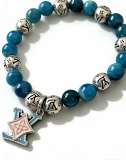 Louis Vuitton Fashion Retro Multi Element Agate Thai Silver Bracelet