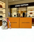Louis Vuitton Couple Fashion Versatile Cute Schnauzer Pendant Keychain