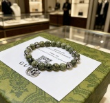 Gucci New Couple High Street Retro Versatile GG Medicine King Crystal Bracelet