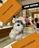 Louis Vuitton Couple Fashion Versatile Cute Schnauzer Pendant Keychain