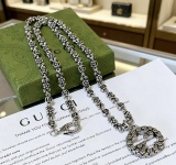 Gucci 2026 Couple High Street Retro Versatile Horseclip GG Pendant Necklace