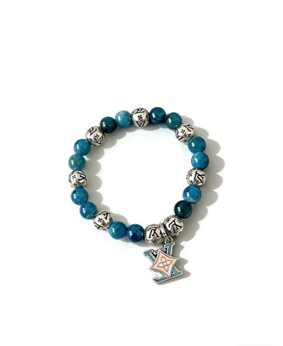 Louis Vuitton Fashion Retro Multi Element Agate Thai Silver Bracelet