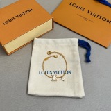 Louis Vuitton Couple Fashion Versatile Logo Pendant Bracelet Necklace