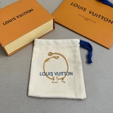 Louis Vuitton Couple Fashion Versatile Logo Pendant Bracelet Necklace