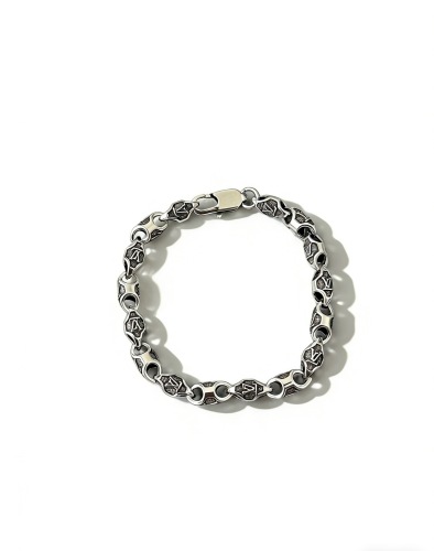 Louis Vuitton Fashion Retro Punk Cross Flower Bracelet