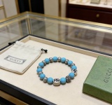 Gucci Couple Fashion Versatile Retro Multi Element Turquoise Bracelet