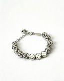 Louis Vuitton Couple Fashion Retro Punk Logo Bead Bracelet