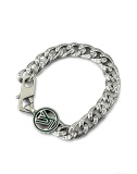 Louis Vuitton Couple Fashion Retro Punk Cuban Chain Bracelet