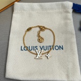 Louis Vuitton Couple Fashion Versatile Logo Pendant Bracelet Necklace