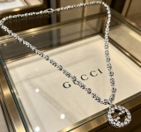 Gucci 2026 Couple High Street Retro Versatile Horseclip GG Pendant Necklace
